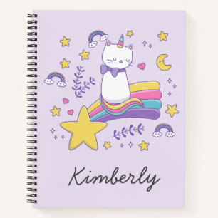 Cute Unicorn Cat Notitieboek