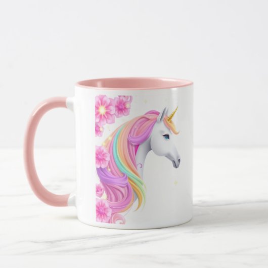 Cute Unicorn Coffee Mug (Gauche)