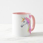 Cute Unicorn Coffee Mug (Devant droit)