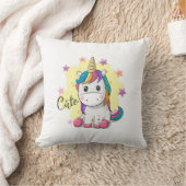 Cute Unicorn Coussin (Couverture)