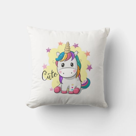 Cute Unicorn Coussin (Recto)