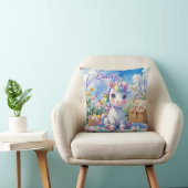 Cute Unicorn Coussin de pique-nique - Nom modifiab (Chaise)