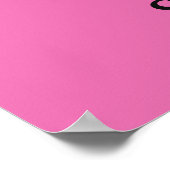 Cute Unicorn custom name & color poster (Coin)