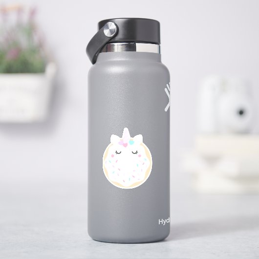 Cute Unicorn Donut Sticker (HydroFlask)