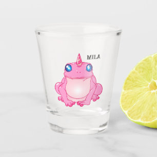 Cute Unicorn grenouille imaginaire Verre de tir