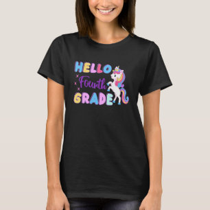 Cute Unicorn Hallo Vierde graad Afscheid 3e C T-shirt