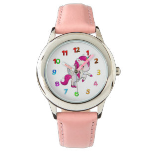 Cute unicorn horloge voor kinderen
