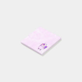 Cute Unicorn in Heart Shaped Glasses Post-it® Notes (Schuin)