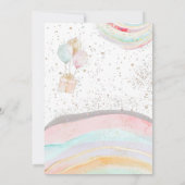 Cute Unicorn Invitation Anniversaire (Dos)