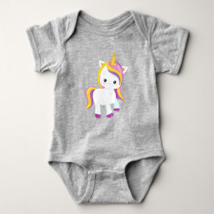 Cute Unicorn, Kawaii Unicorn, Little Unicorn Romper