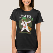 Cute Unicorn Leprichaun St. Patrick's Day T-Shirt (Devant)