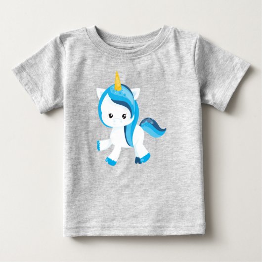 Cute Unicorn, Magic Unicorn, Snowflakes, Winter (Voorkant)