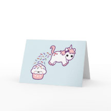 Cute Unicorn met Cupcake