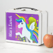 Cute Unicorn Metal Lunch Box (In situ)