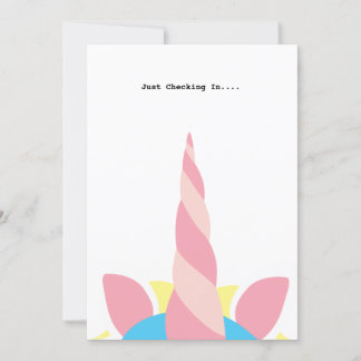 Cute Unicorn Note Wenskaart Kaart