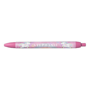 Cute Unicorn-ontwerp - Personaliseer potlood Zwarte Inkt Pen