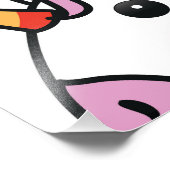 Cute Unicorn Pattern Foto Afdruk (Hoek)