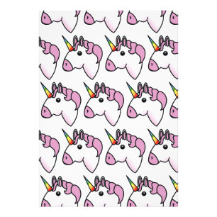 Cute Unicorn Pattern Foto Afdruk