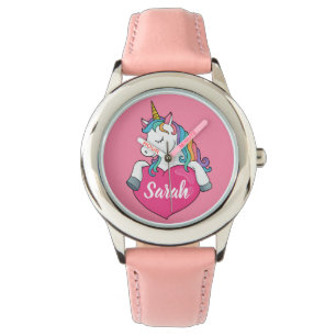 Cute Unicorn Persoonlijke Naam Watch Horloge