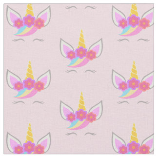 Cute Unicorn Pink Stof