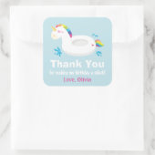 Cute Unicorn Pool Float Dank je Stickers (Tas)