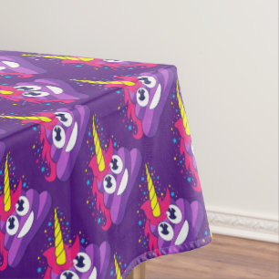 Cute Unicorn Poop Emoji Tafelkleed