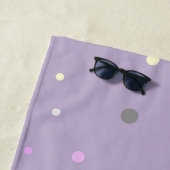 Cute Unicorn Purple Beach Serviette (En situation)