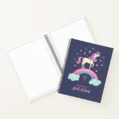 Cute Unicorn Rainbow Sketchbook Carnet (Intérieur)