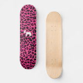 Cute unicorn roze luipaard skateboard (Voorkant)