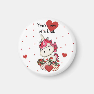 Cute Unicorn Saint Valentin Magnet