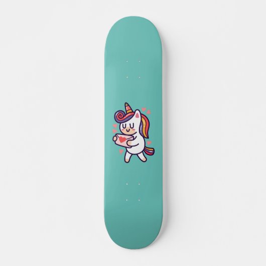 Cute unicorn skateboard (Voorkant)