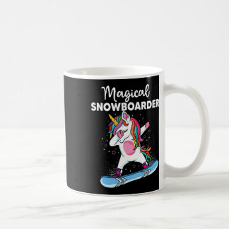 Cute Unicorn Snowboarding Skiing Dabbing Unicorn S Koffiemok
