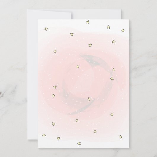 Cute Unicorn, Stars Baby shower Invitation (Dos)