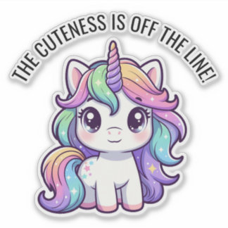 Cute Unicorn Sticker – De Schattigheid Is Van De L