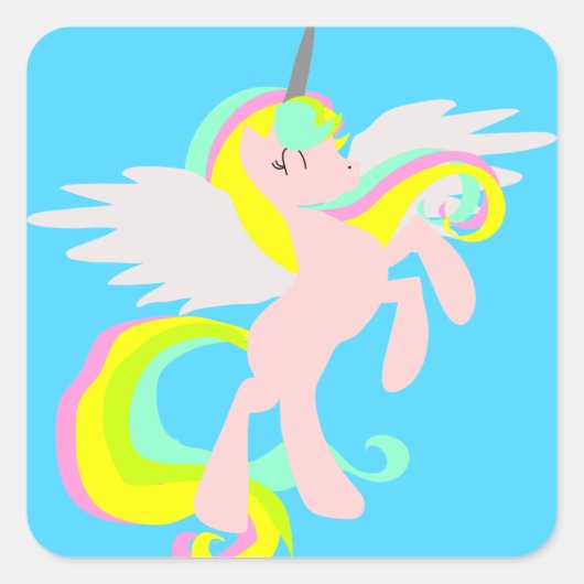 Cute Unicorn Stickers (Voorkant)