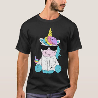 Cute Unicorn Sunglasses Magical Cool Unicorns T-shirt
