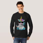 Cute Unicorn Sunglasses Unicorns Magical Creature  T-shirt (Voorkant volledig)