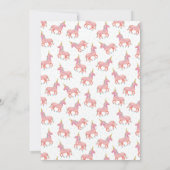 Cute Unicorn Tea Party Baby shower Invitation V2 (Dos)