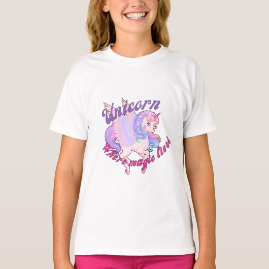 Cute unicorn tshirt design (Voorkant)