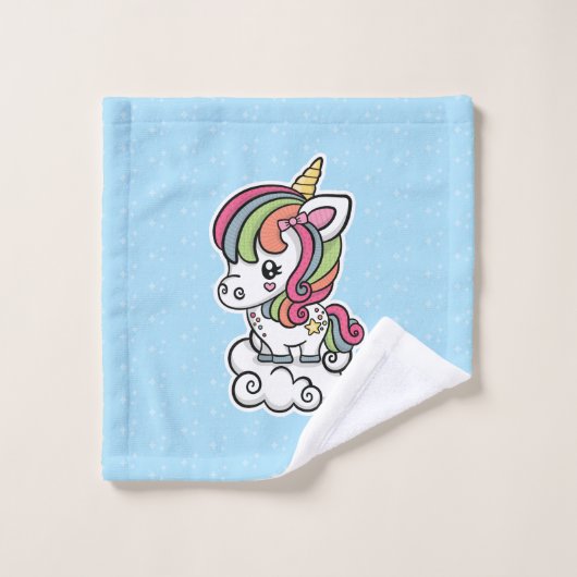 Cute Unicorn Washandje (Wasdoekje)