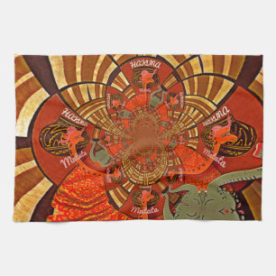 Cute Unique Giraffe Animal Hakuna Matata Design Theedoek