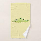 Cute Unisex Aquarelle Crocodile Safari bébé/enfant (Serviette à main)