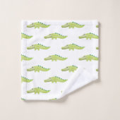 Cute Unisex Aquarelle Crocodile Safari bébé/enfant (Gant de toilette)