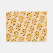 Cute Unisex Baby Tiger Fleece Deken (Voorkant (Horizontaal))