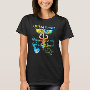 Cute United Nurses March Million Nurse 2022 Suppor T-shirt