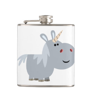 Cute unscable Cartoon Unicorn Hip Flask Heupfles