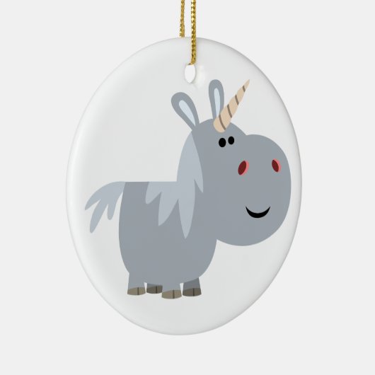 Cute unscable Cartoon Unicorn Ornament (Rechts)