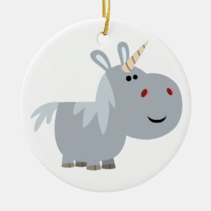 Cute unscable Cartoon Unicorn Ornament