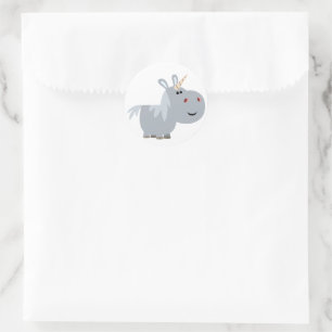Cute unscable Cartoon Unicorn Sticker