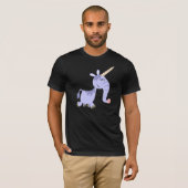 Cute Unusual Cartoon Unicorn T-Shirt (Voorkant volledig)
